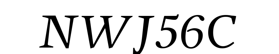 New Journal CTT Italic Font Download Free
